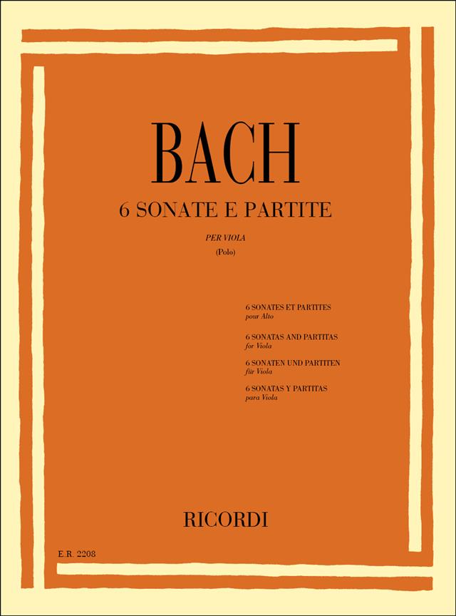 6 Sonate E Partite Bwv 1001 - 1006 - pro violu